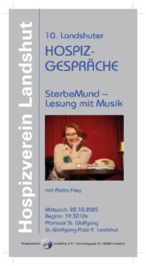 10. Landshuter Hospizgespräche - Lesung mit Musik @ Pfarrsaal St. Wolfgang